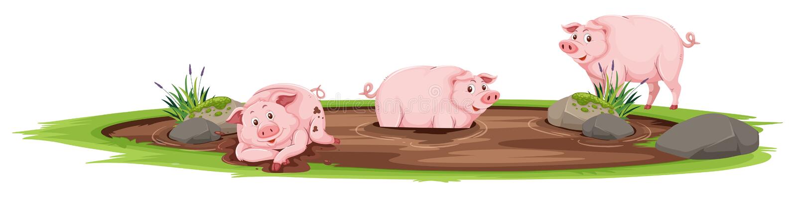 Detail Pigs In Mud Clipart Nomer 51