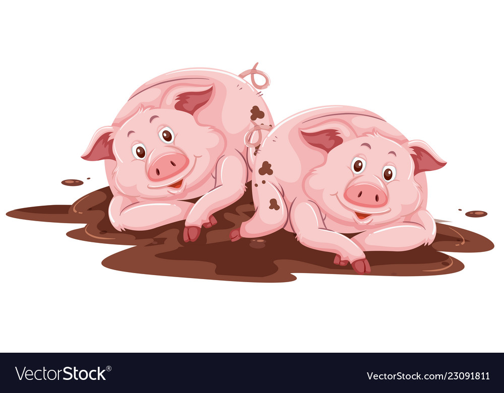 Detail Pigs In Mud Clipart Nomer 8