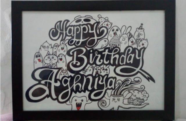 Detail Pigura Tulisan Happy Birthday Nomer 27