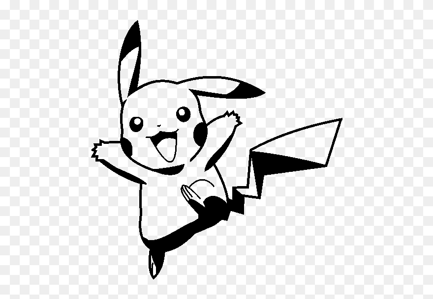 Detail Pikachu Black And White Nomer 6