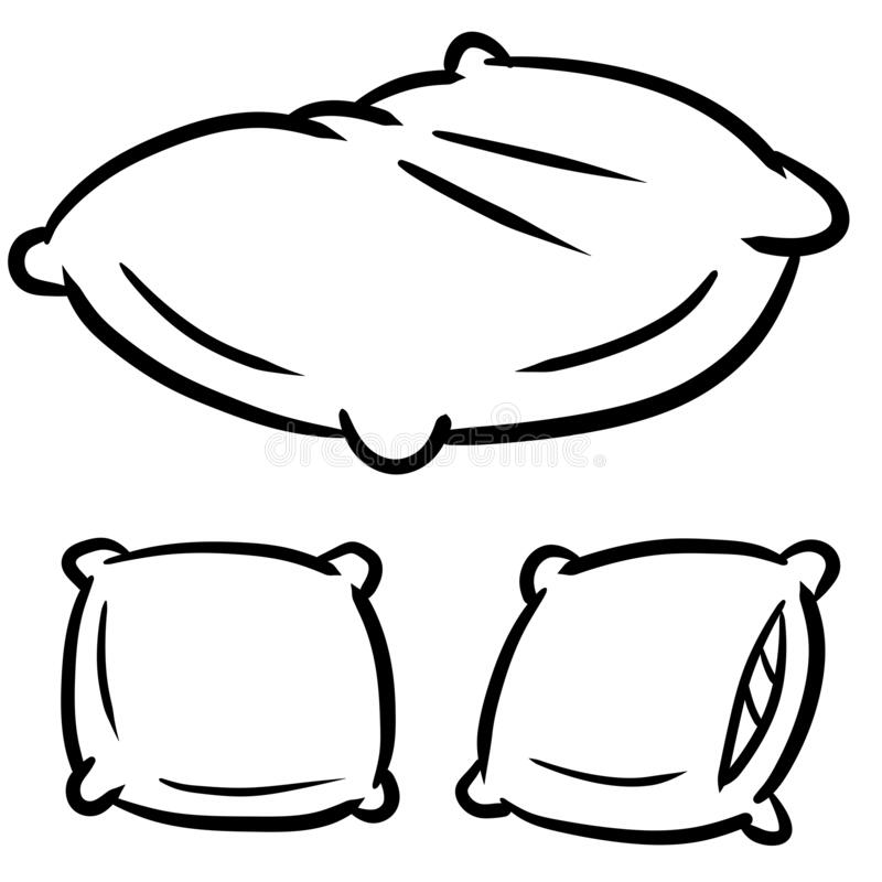 Detail Pillow Clipart Black And White Nomer 16