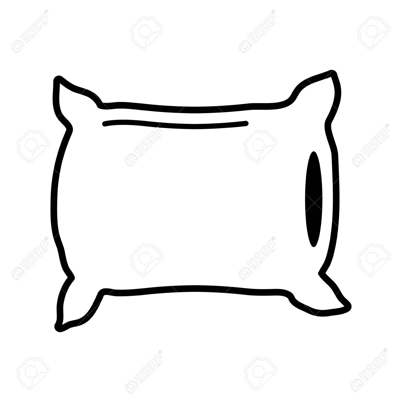 Detail Pillow Clipart Black And White Nomer 17