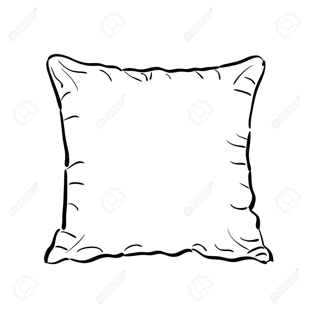 Detail Pillow Clipart Black And White Nomer 21