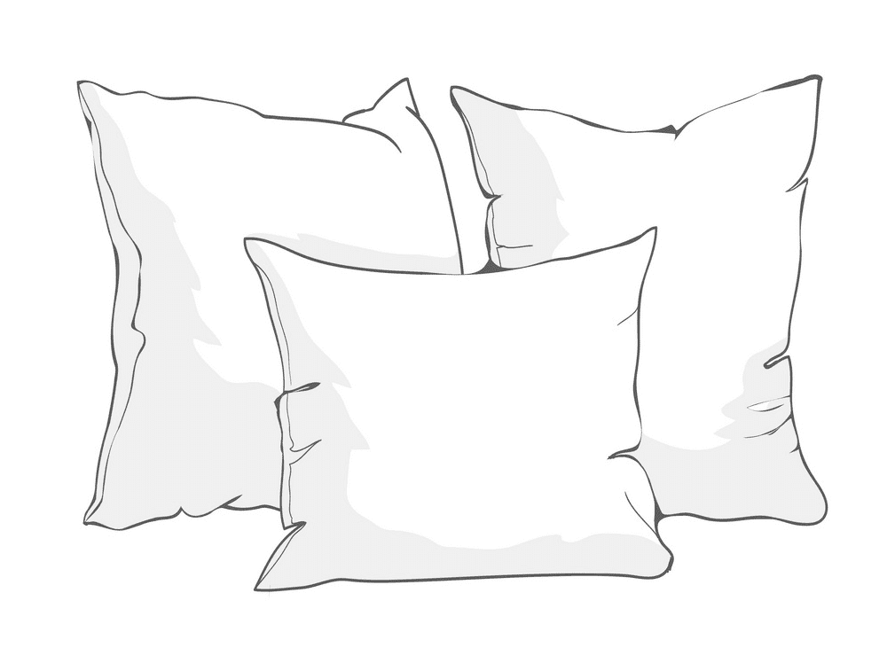 Detail Pillow Clipart Black And White Nomer 31