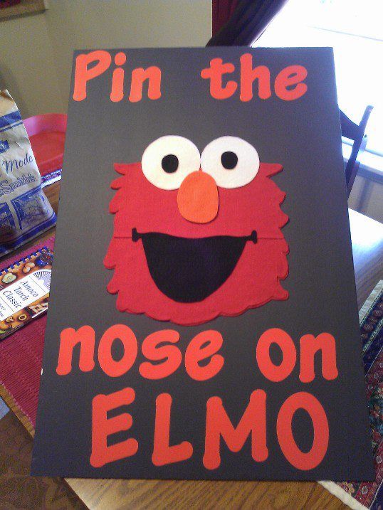 Detail Pin The Nose On Elmo Game Nomer 12