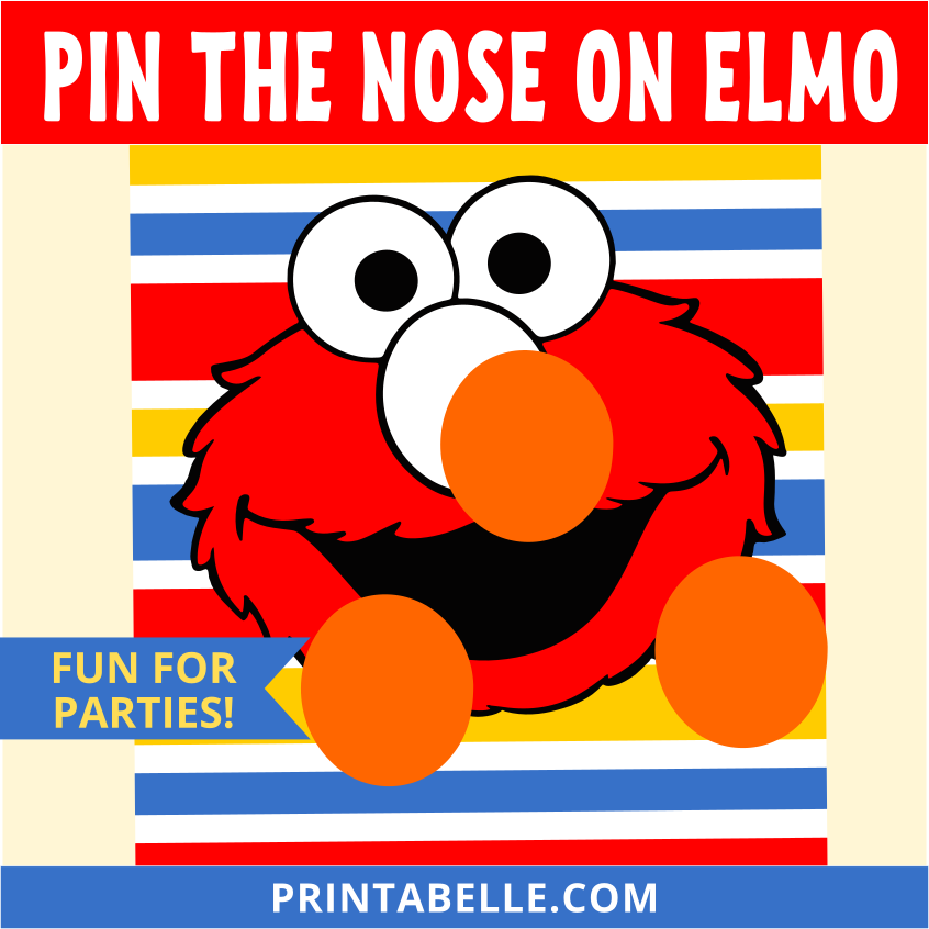 Detail Pin The Nose On Elmo Game Nomer 5