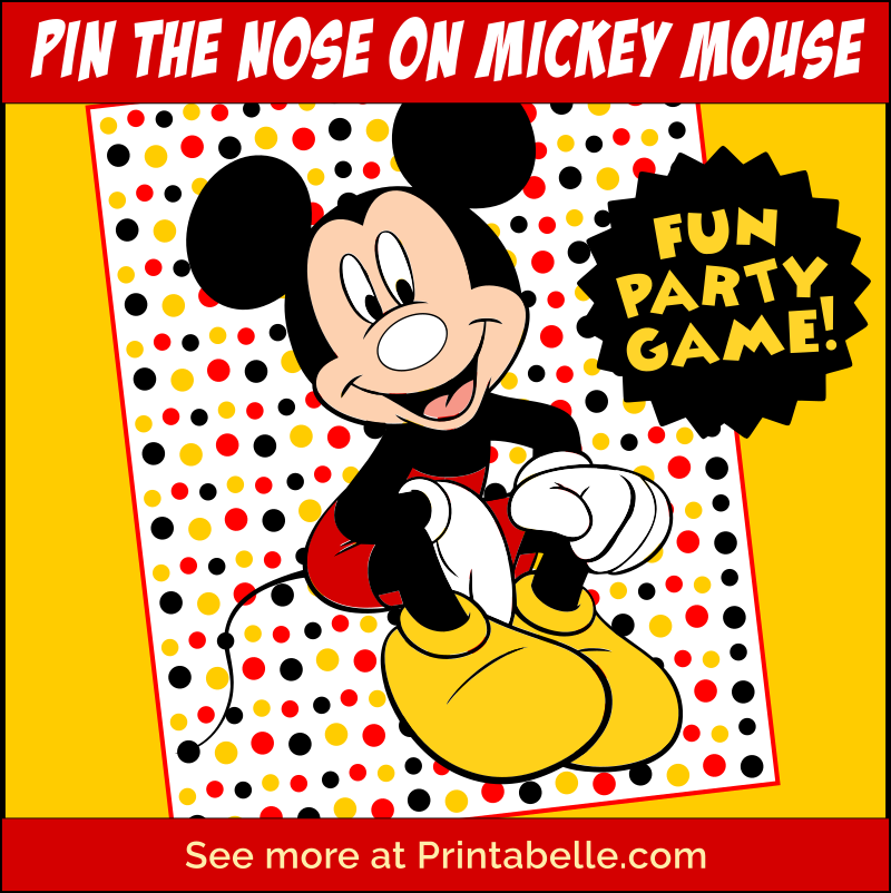 Detail Pin The Nose On Mickey Mouse Nomer 9