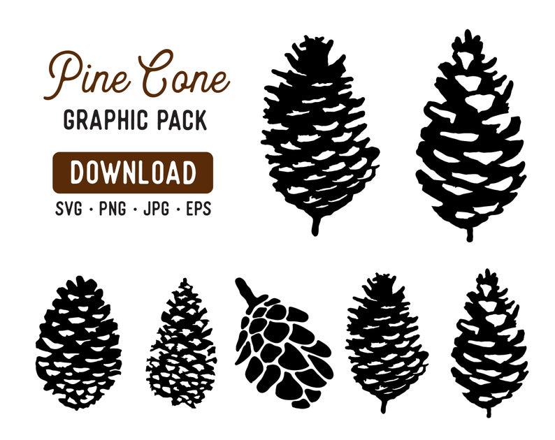 Detail Pine Cone Clipart Black And White Nomer 47