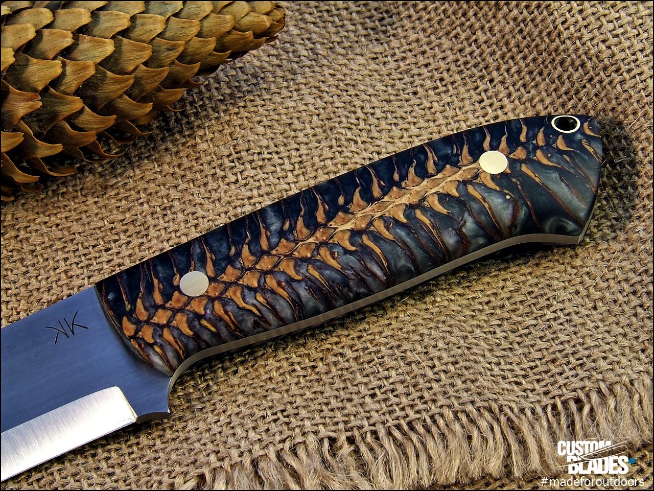 Detail Pine Cone Knife Handle Nomer 44