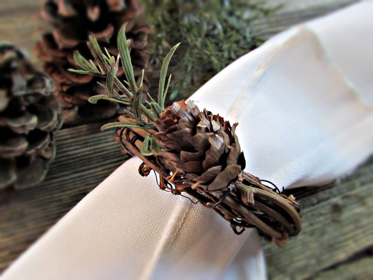 Pine Cone Napkin Rings - KibrisPDR