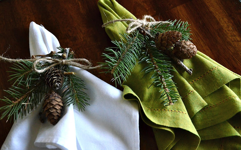 Detail Pine Cone Napkin Rings Nomer 11