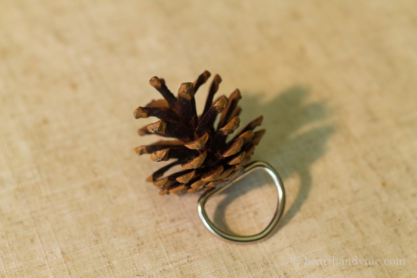Detail Pine Cone Napkin Rings Nomer 14