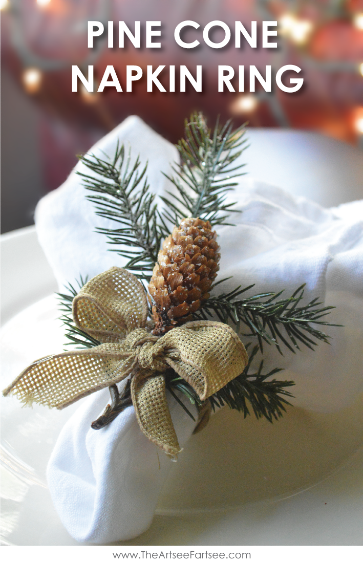 Detail Pine Cone Napkin Rings Nomer 18