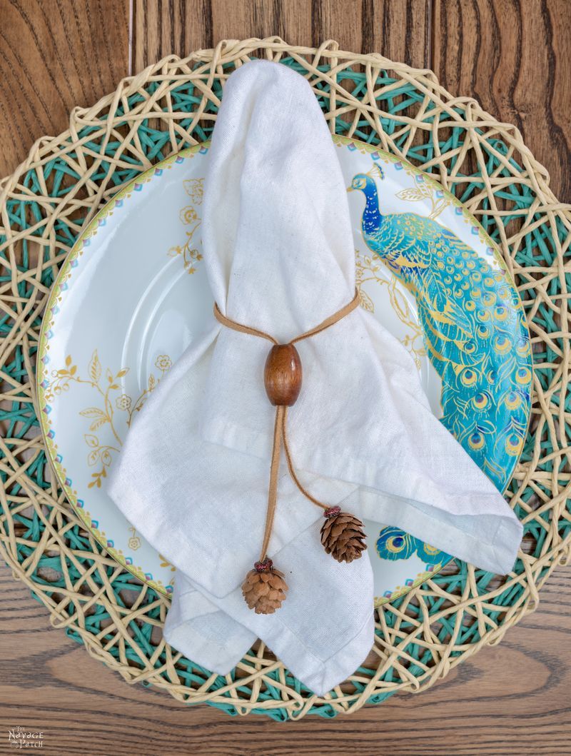 Detail Pine Cone Napkin Rings Nomer 20