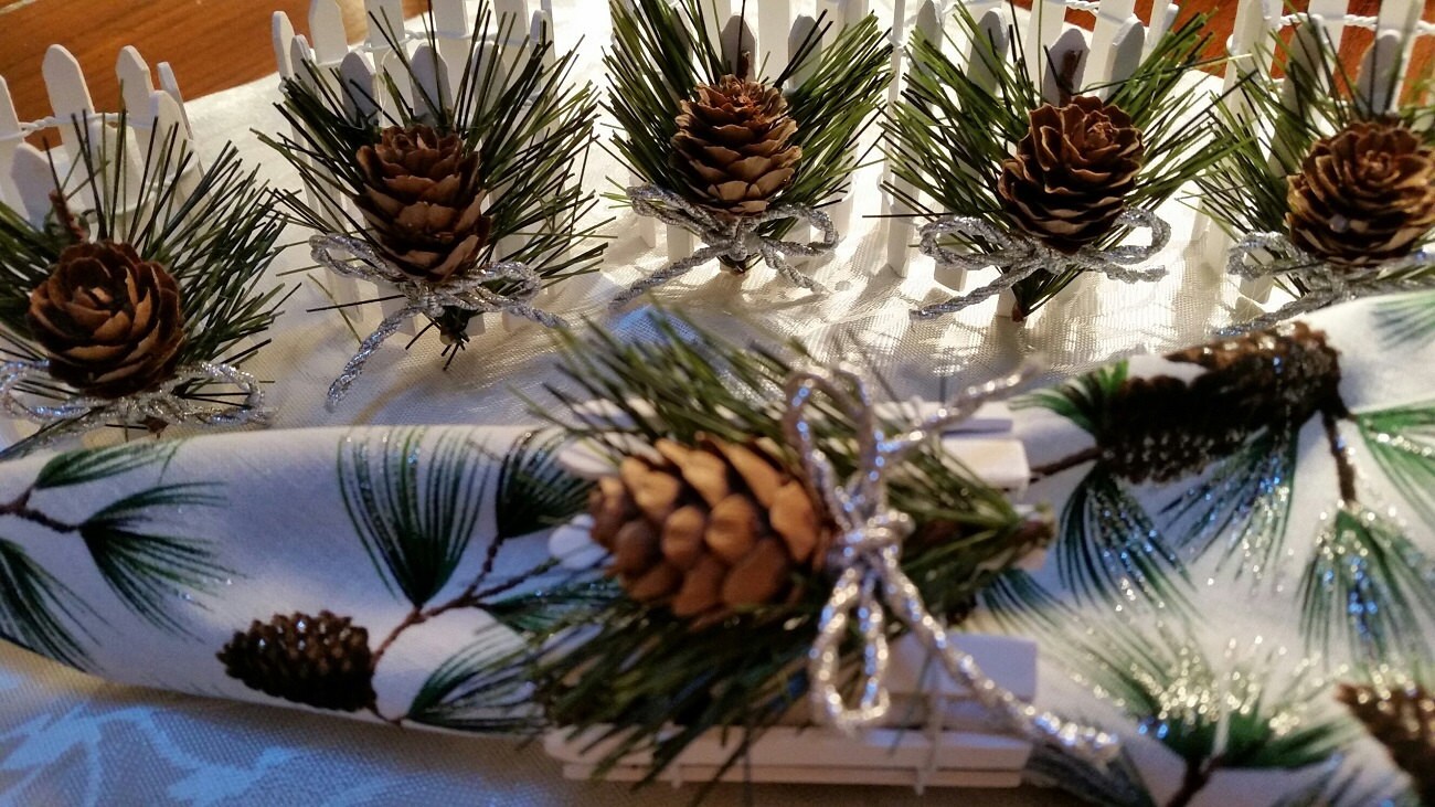 Detail Pine Cone Napkin Rings Nomer 28