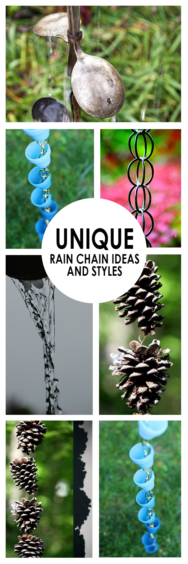 Detail Pine Cone Rain Chain Nomer 16