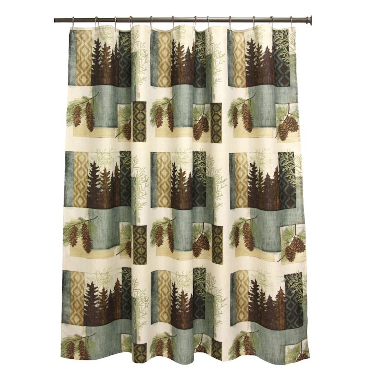 Detail Pine Cone Shower Curtain Hooks Nomer 39