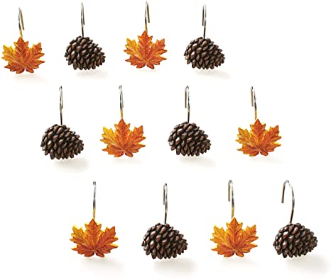 Detail Pine Cone Shower Curtain Hooks Nomer 8