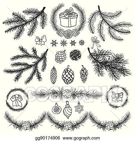 Detail Pine Cone Silhouette Clip Art Nomer 37