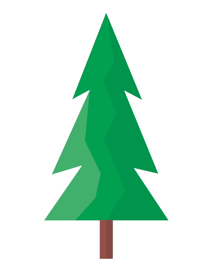 Detail Pine Tree Clipart Nomer 2