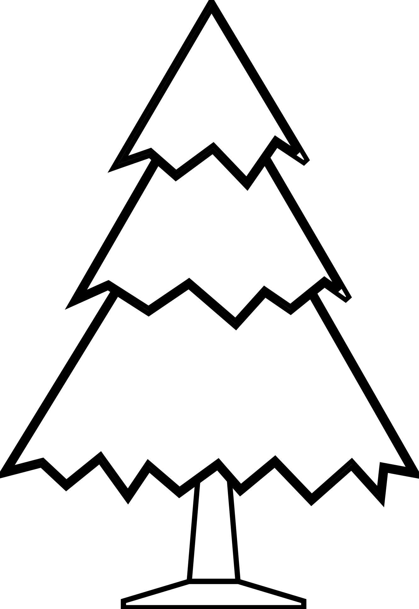 Detail Pine Tree Clipart Black And White Nomer 20