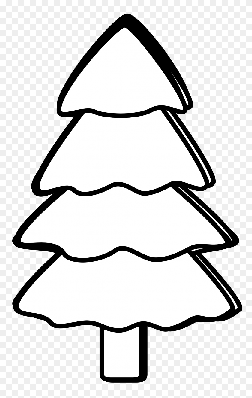 Detail Pine Tree Clipart Black And White Nomer 28