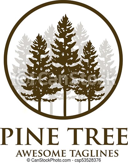 Detail Pine Tree Logo Clipart Nomer 28