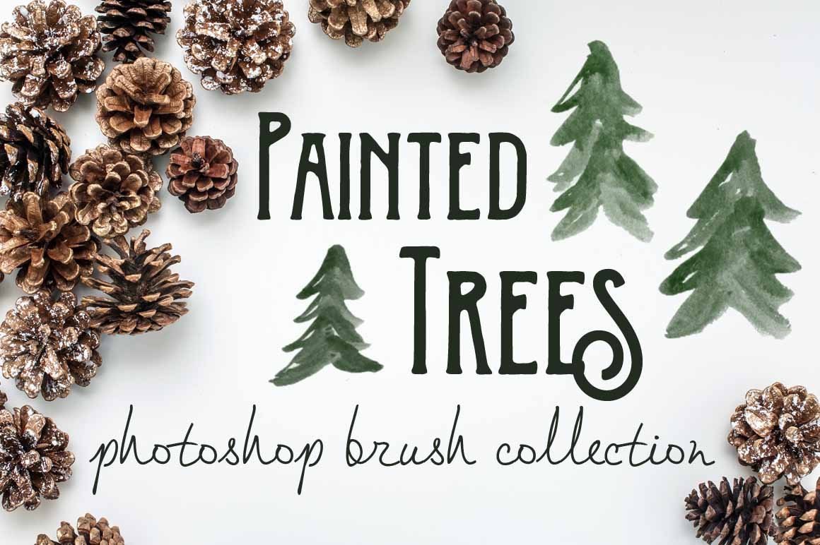 Detail Pine Tree Photoshop Brushes Nomer 37