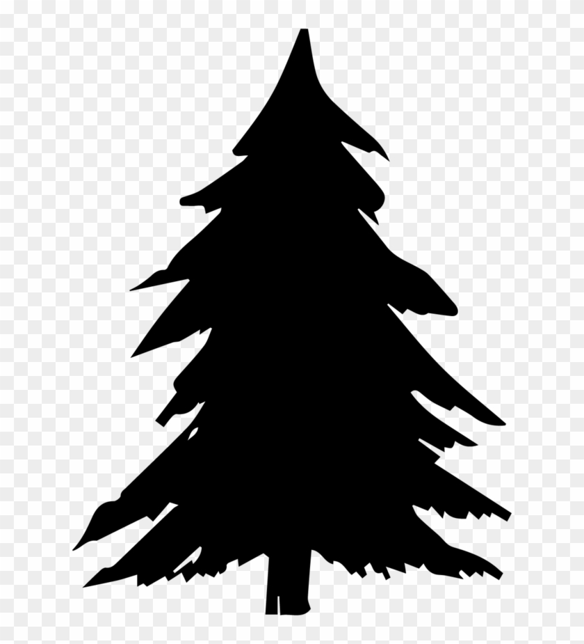 Detail Pine Tree Silhouette Clip Art Nomer 17