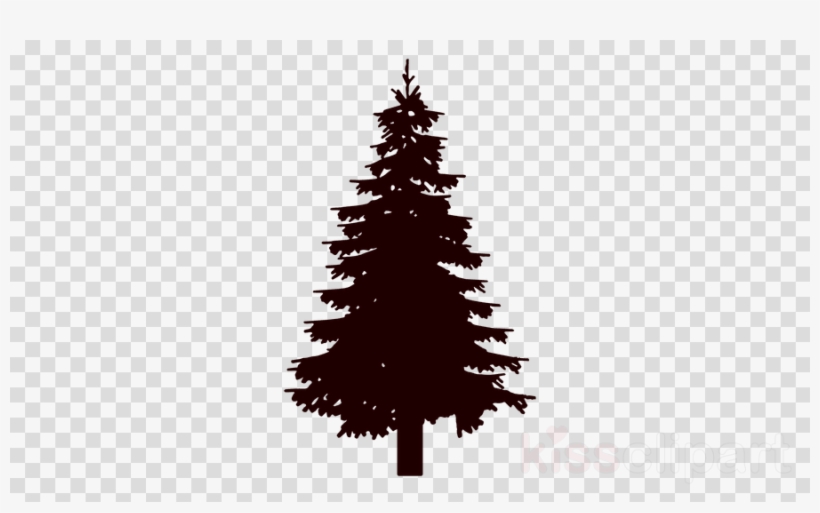 Detail Pine Tree Silhouette Clip Art Nomer 35