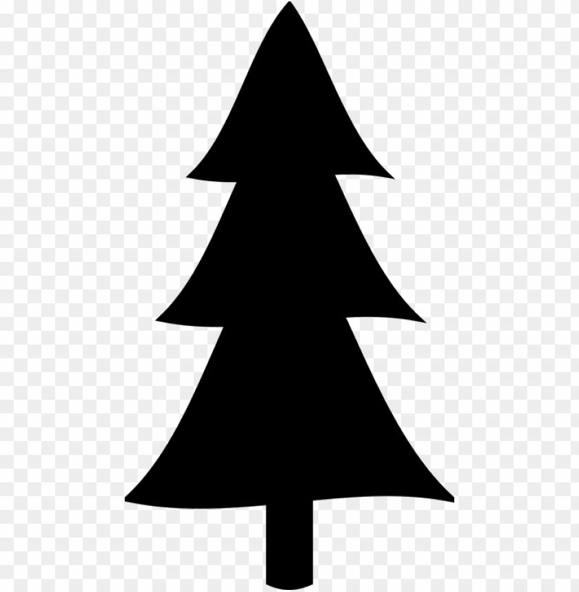 Detail Pine Tree Silhouette Clipart Nomer 30