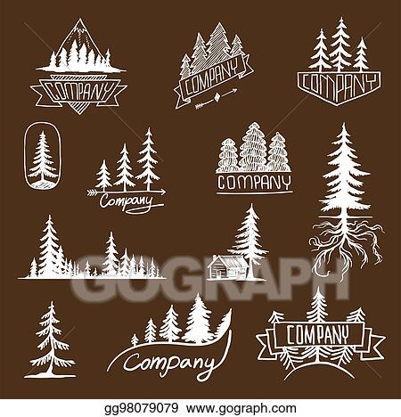 Detail Pine Tree Silhouette Clipart Nomer 35