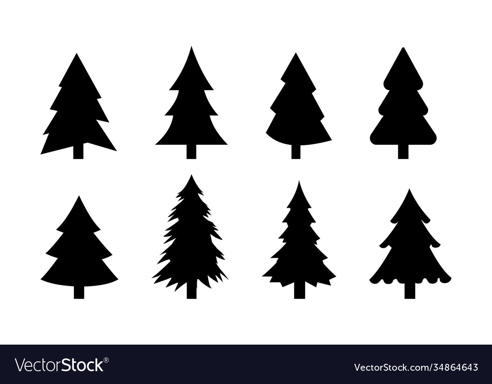 Detail Pine Tree Silhouette Images Nomer 3