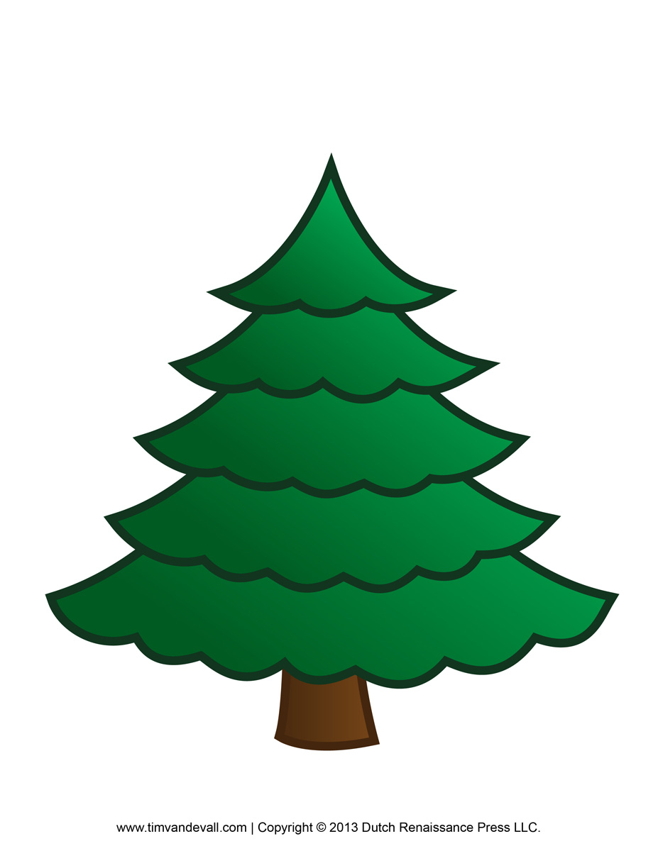 Detail Pine Tree With Snow Clipart Nomer 28