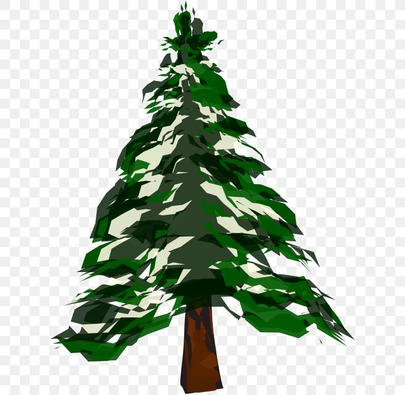 Detail Pine Tree With Snow Clipart Nomer 5