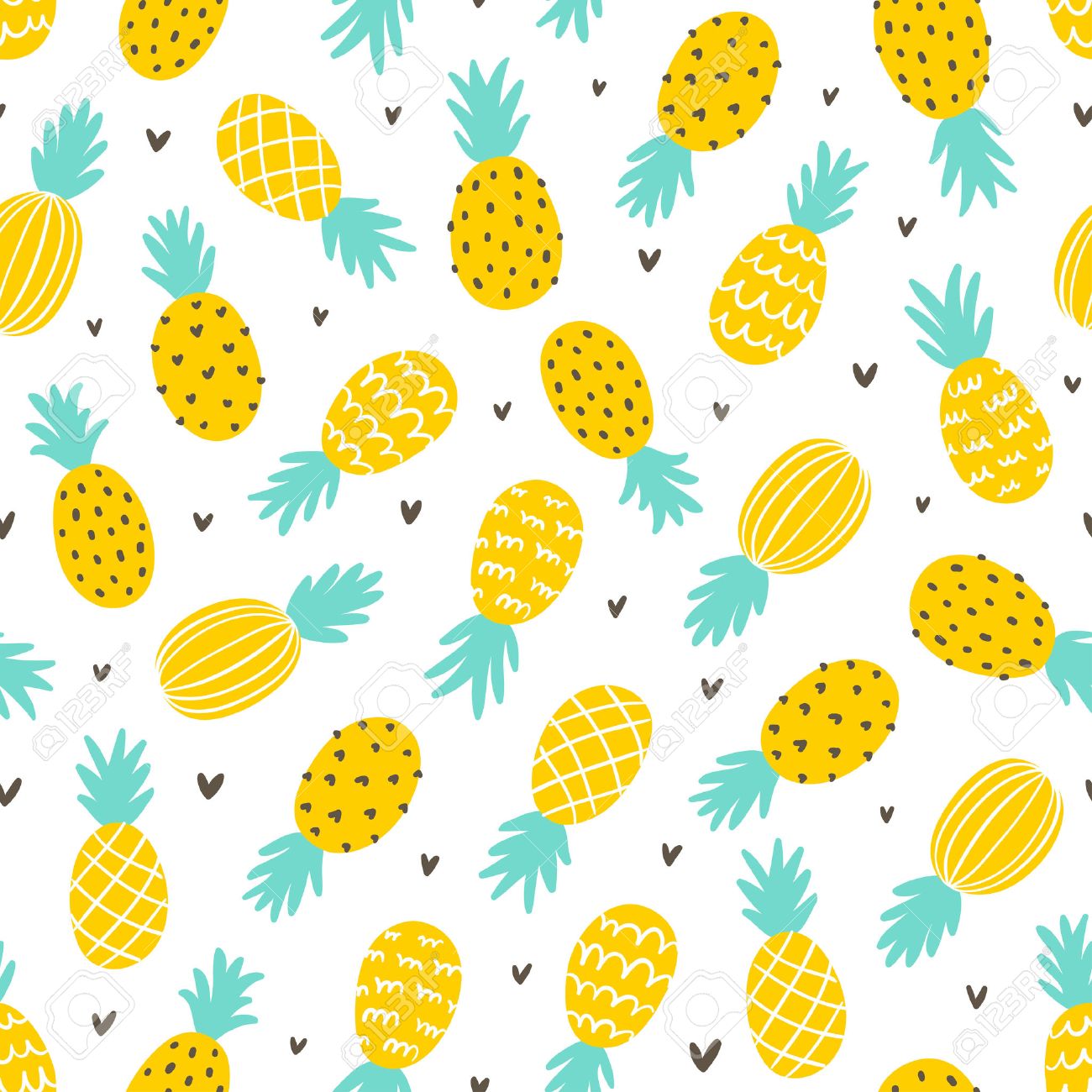 Detail Pineapple Background Free Nomer 12