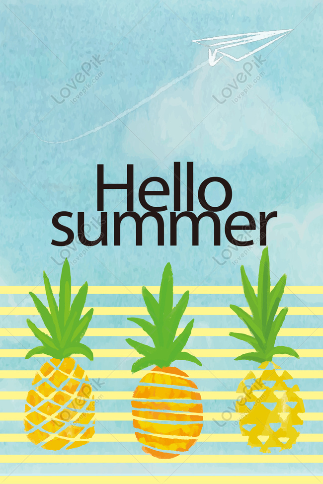 Detail Pineapple Background Free Nomer 39