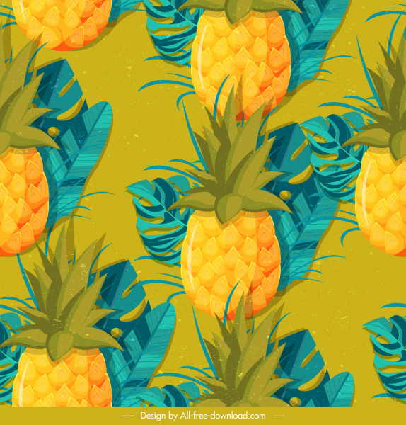 Detail Pineapple Background Free Nomer 45
