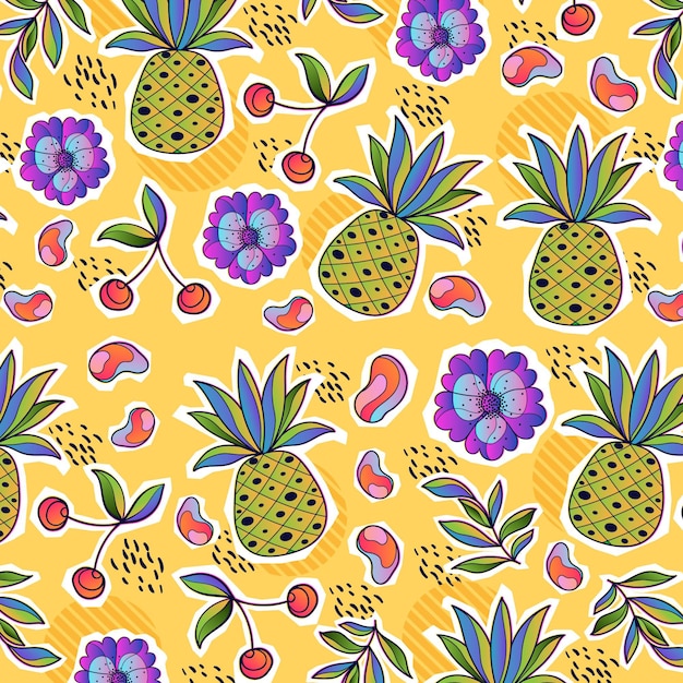 Detail Pineapple Background Free Nomer 49