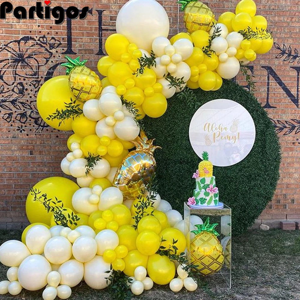 Detail Pineapple Balloon Garland Nomer 5