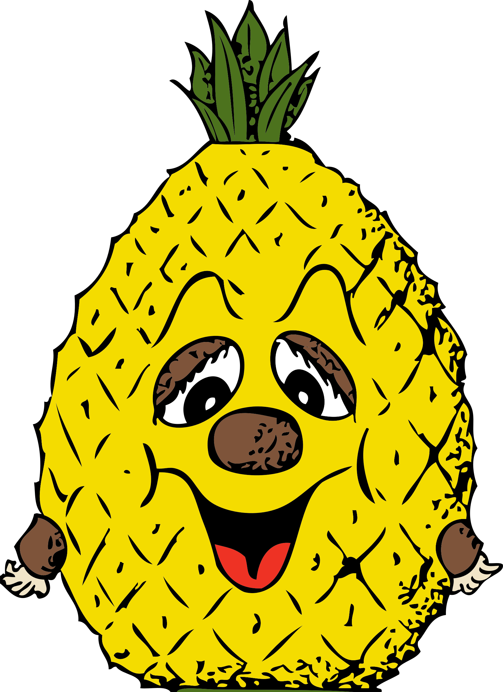 Detail Pineapple Clipart Free Nomer 47