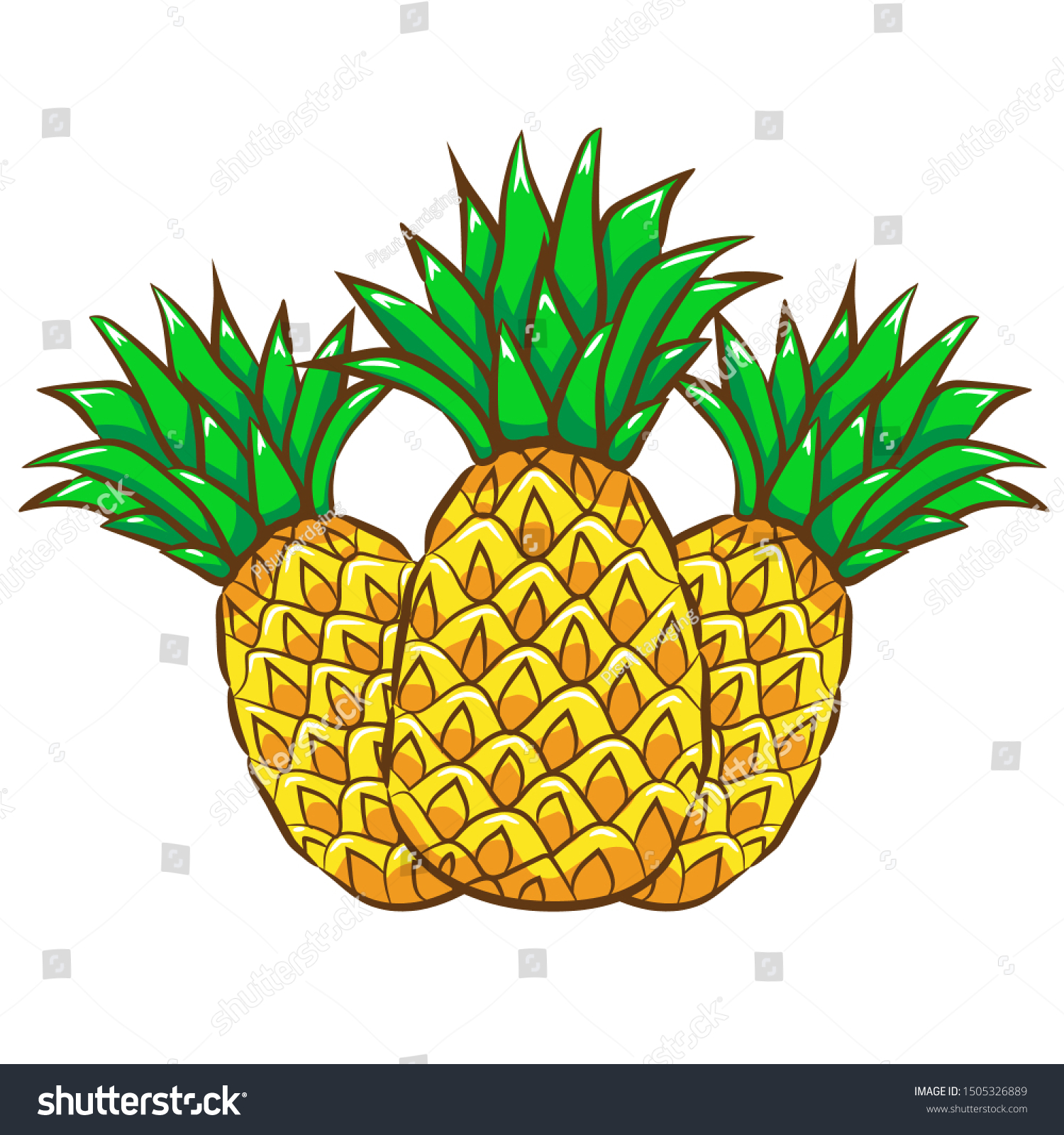 Detail Pineapple Clipart Free Nomer 50