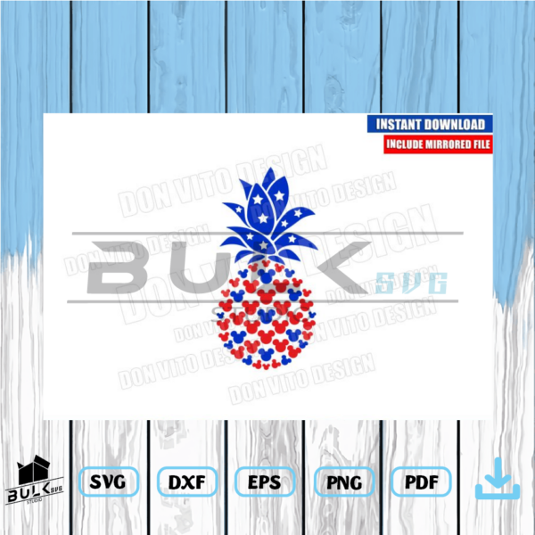 Detail Pineapple Mickey Ears Nomer 30