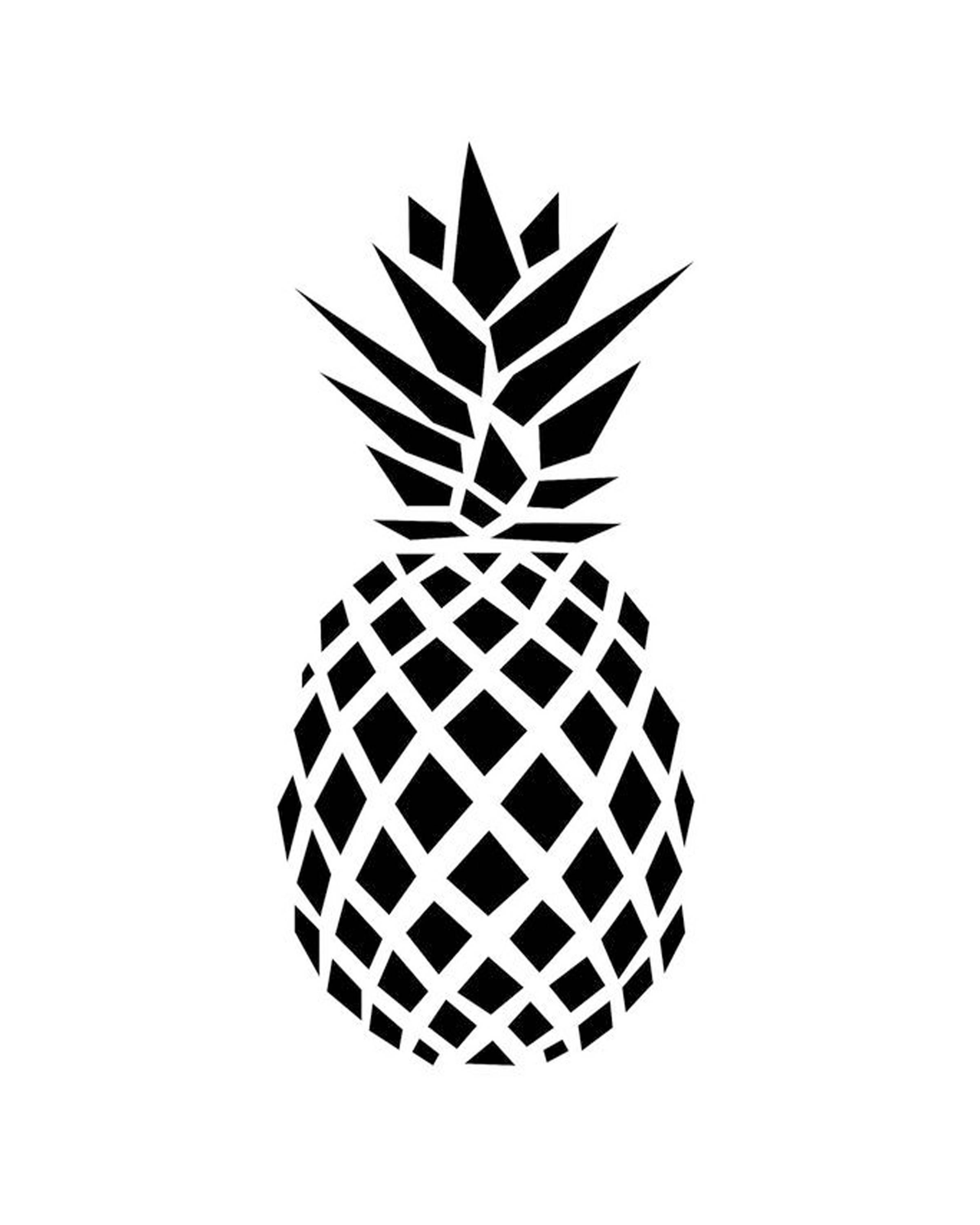 Detail Pineapple Silhouette Vector Nomer 14