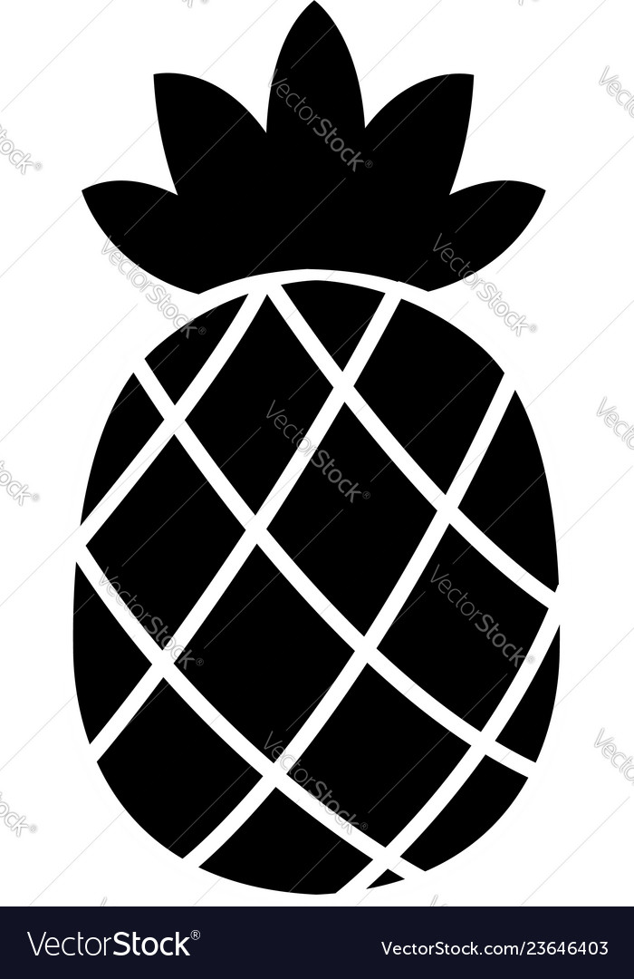 Detail Pineapple Silhouette Vector Nomer 20