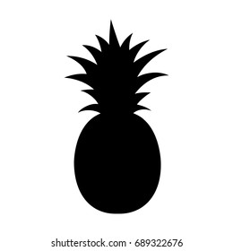 Detail Pineapple Silhouette Vector Nomer 6