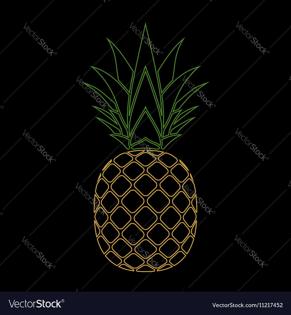 Detail Pineapple Silhouette Vector Nomer 50