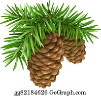 Detail Pinecone Clipart Nomer 26