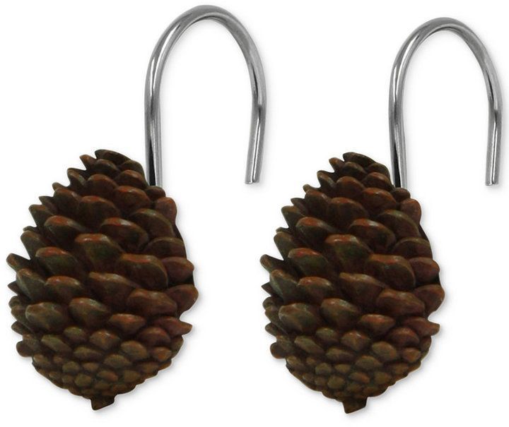 Detail Pinecone Shower Curtain Hooks Nomer 16