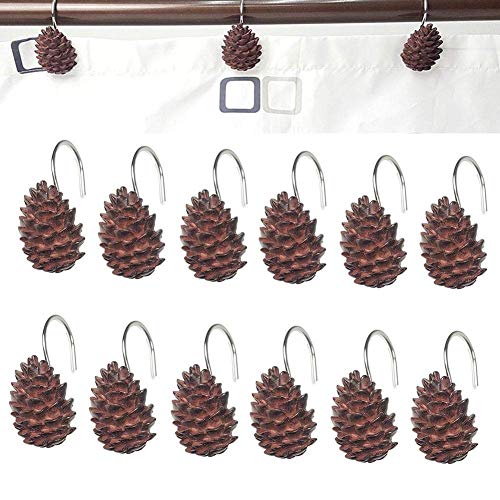 Detail Pinecone Shower Curtain Hooks Nomer 17